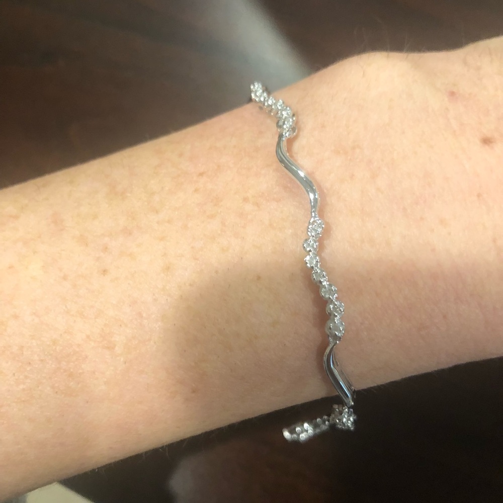 Sterling silver 1/4 carat bracelet